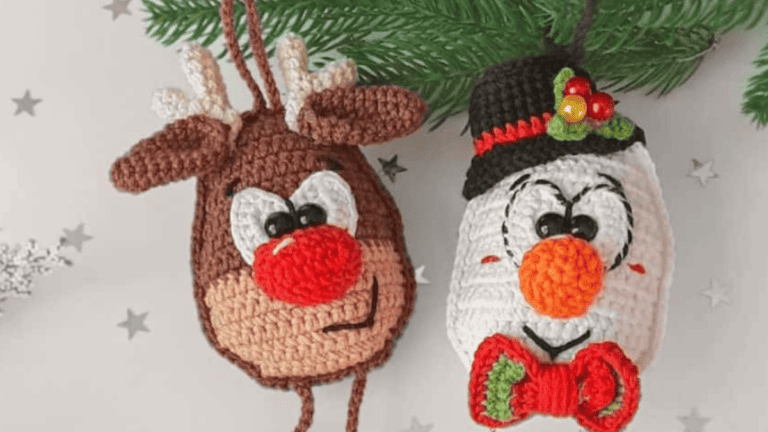 13 Easy Crochet Christmas Ornaments To Make
