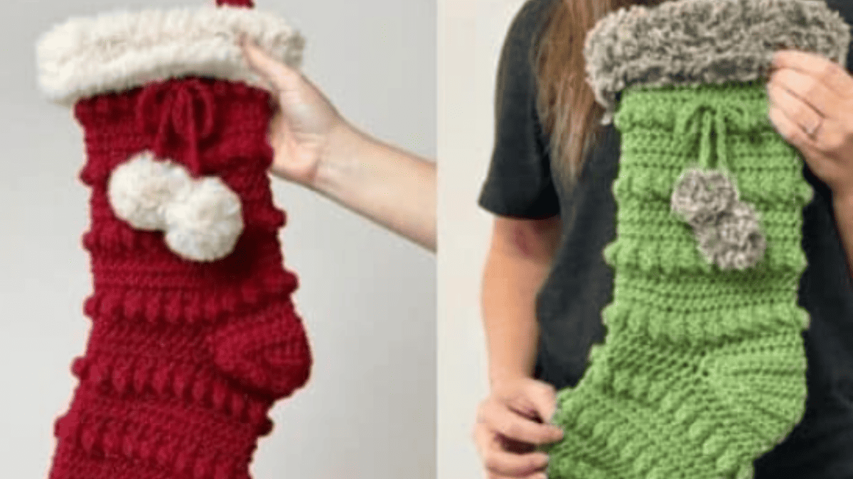 Easy & Free Crochet Christmas Stocking Pattern Ideas - Fun Crochet Patterns