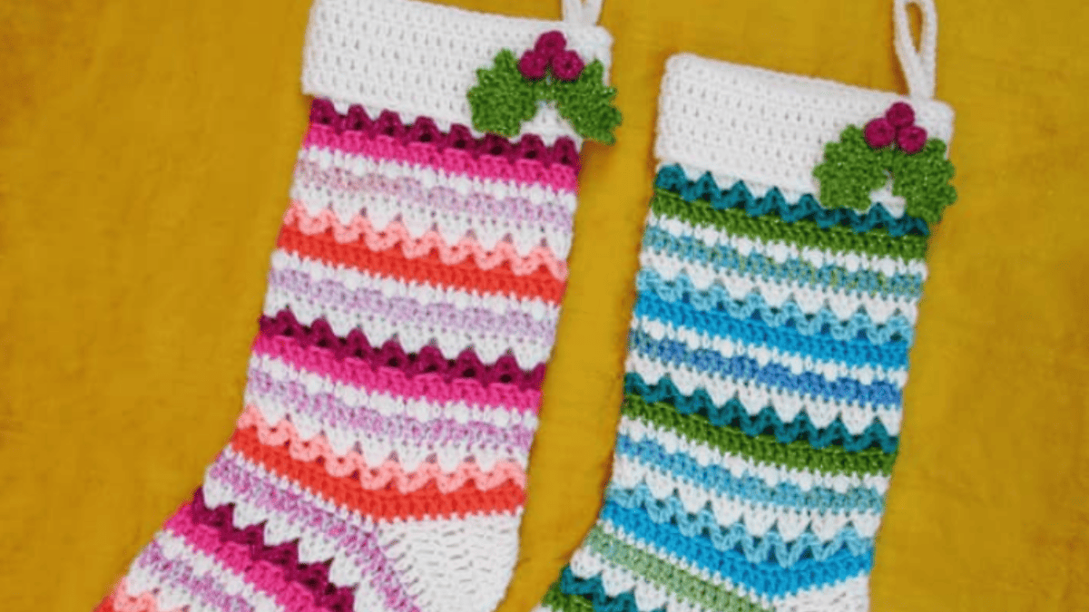 free crochet christmas stocking pattern