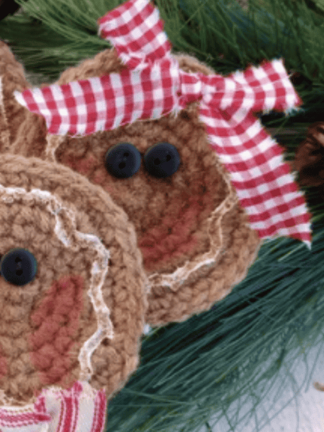 Crochet Christmas tree ornaments