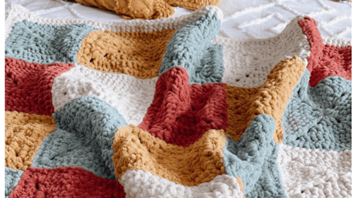Granny Squares Crochet Blanket