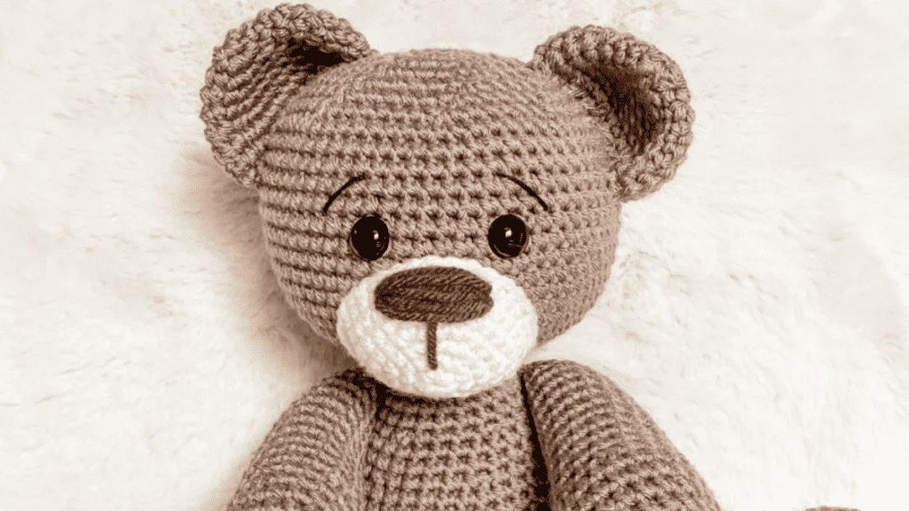 tan teddy bear with cream nose