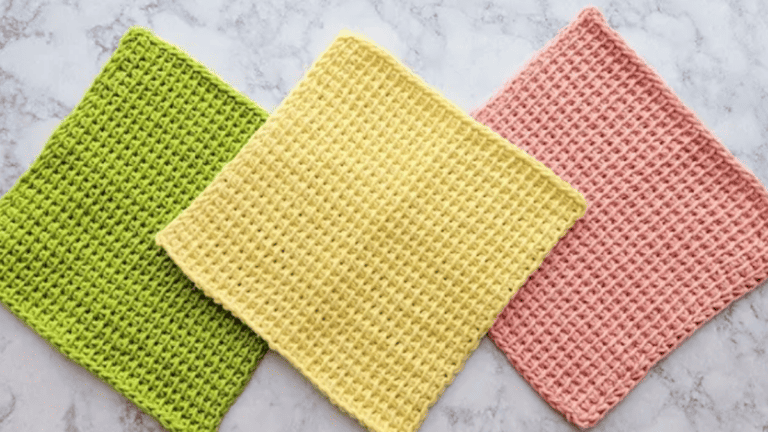 8 Easy Free Tunisian Crochet Patterns For Beginners