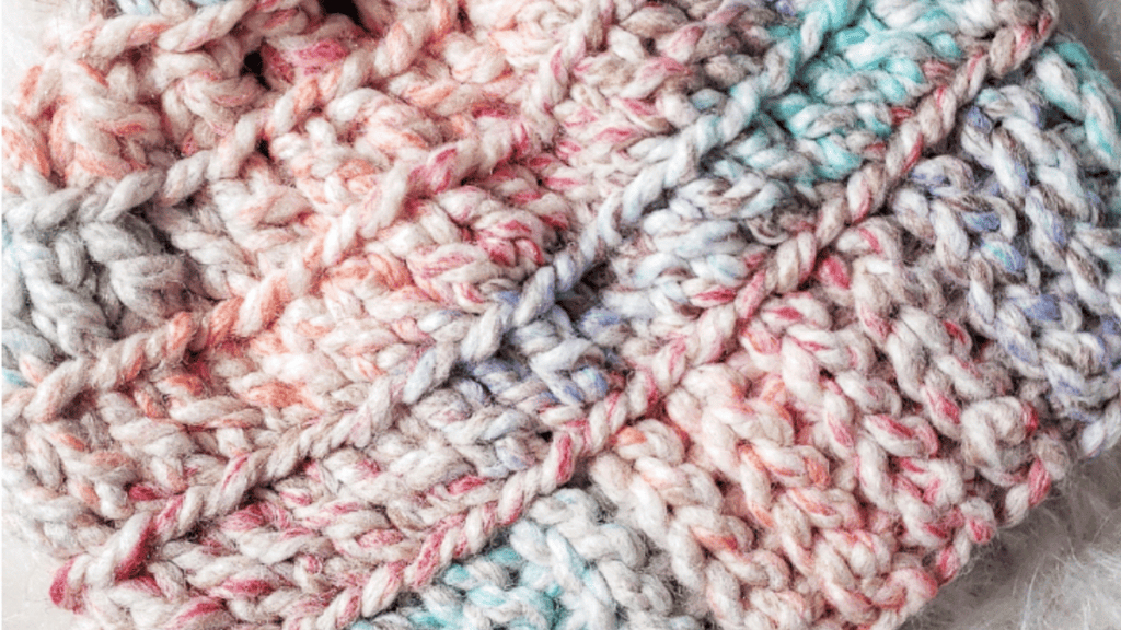 crochet hat pattern in muti colors
