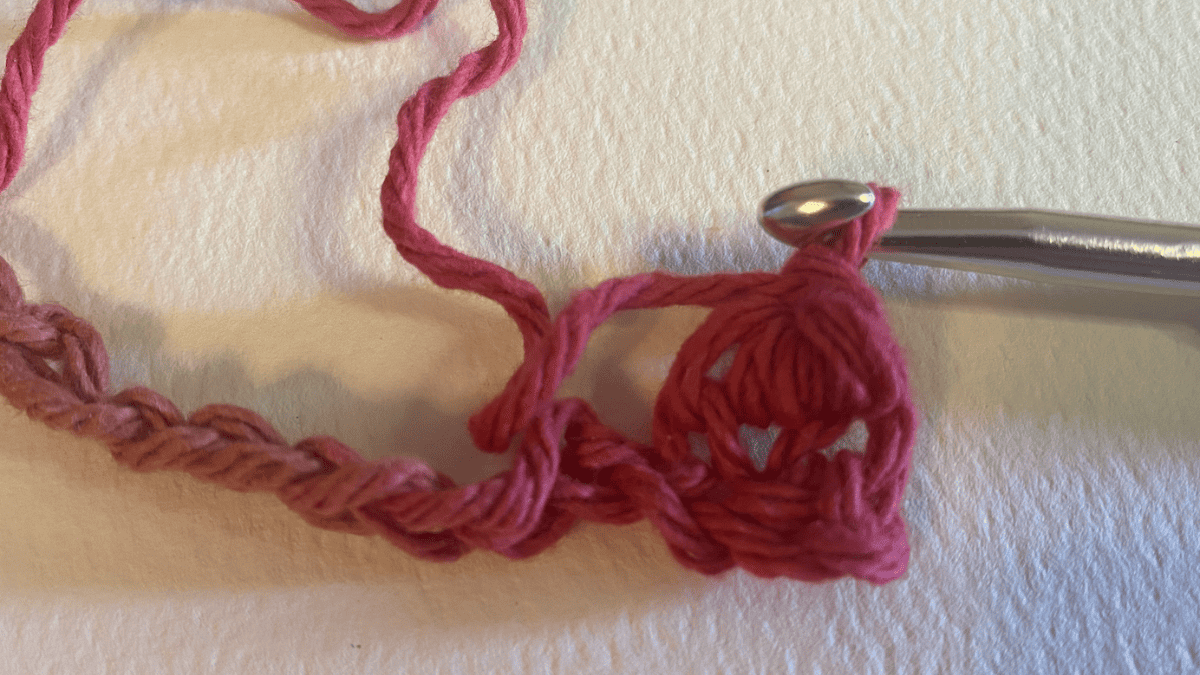 Crochet Bean Stitch step 3