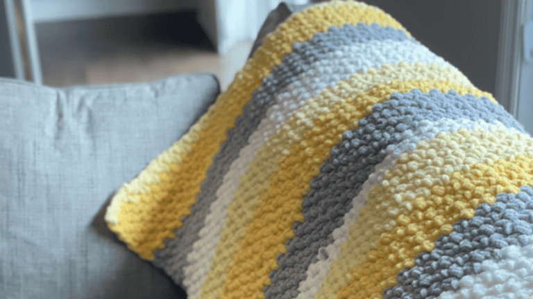 Bernat Pretty Clusters Crochet Blanket Pattern