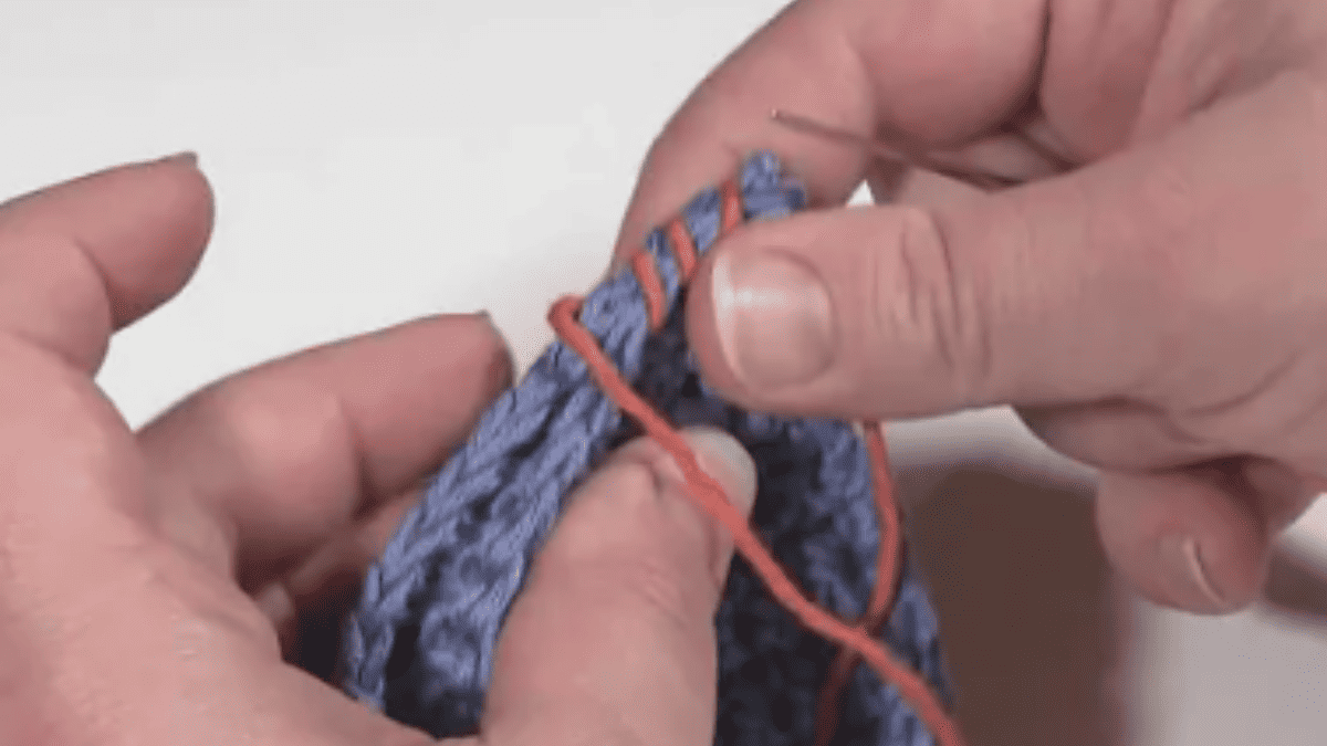Learn how to crochet whipstitch