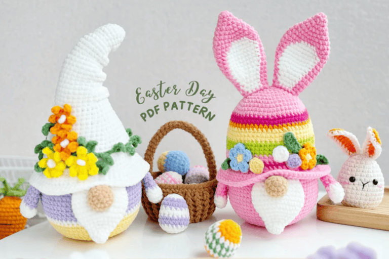Easy Crochet Easter Gnomes