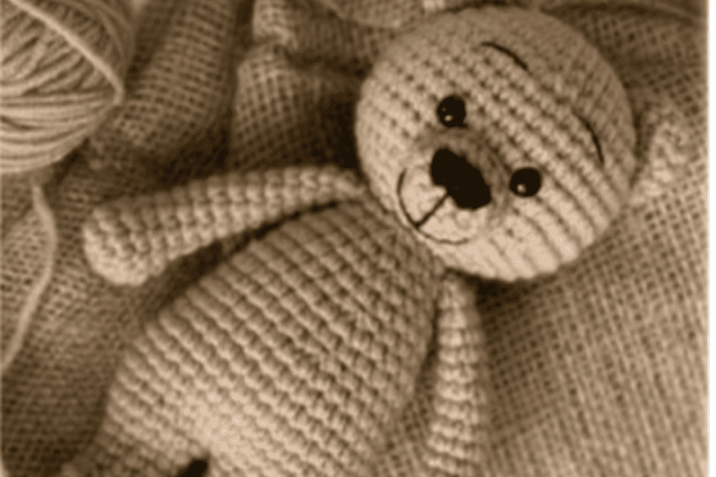 brown teddy bear with black eyes crochet bear patterns