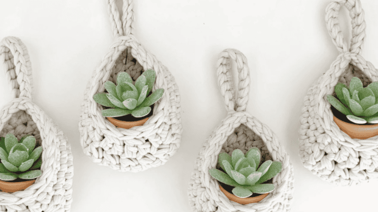 10 Crochet Plant Holder Patterns