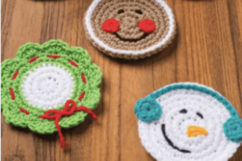 Winter Crochet Coasters Fun Crochet Patterns