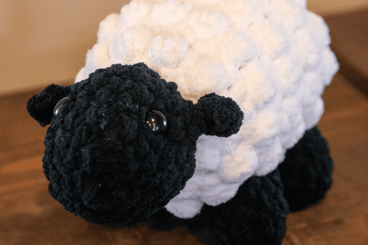 black faced bobble sheep