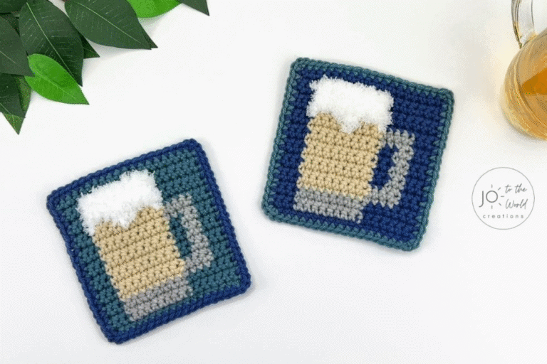 beer coasters in navy