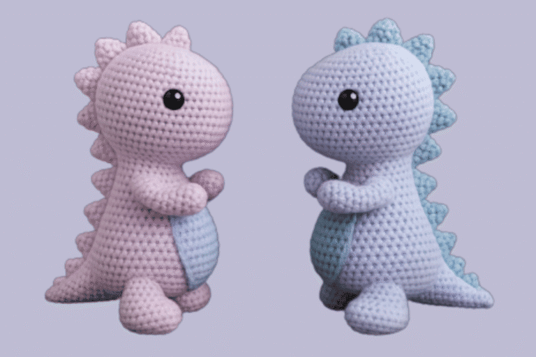 Small Crochet Dinosaur