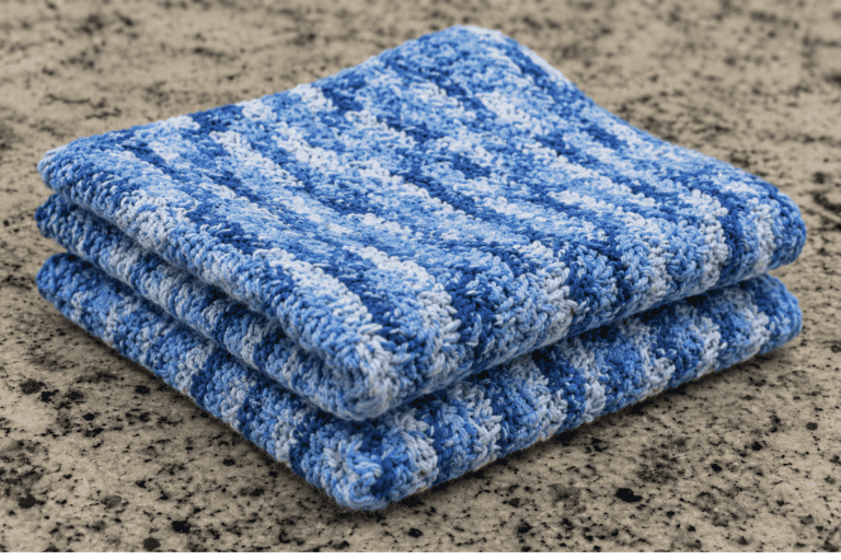 Waffle Stitch Dishcloth