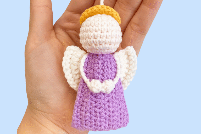 purple angel keychain pattern