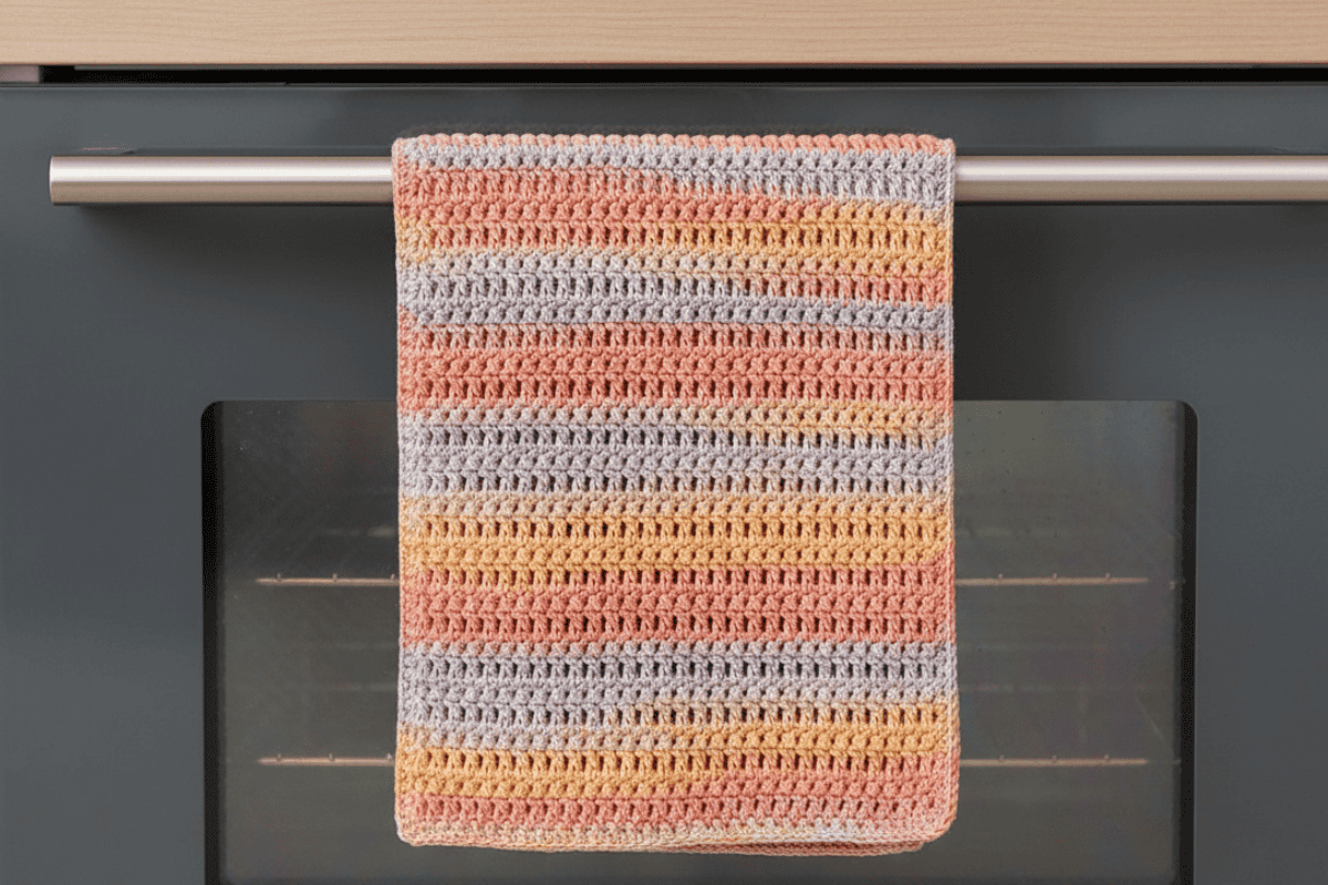 easy crochet dishtowel pattern