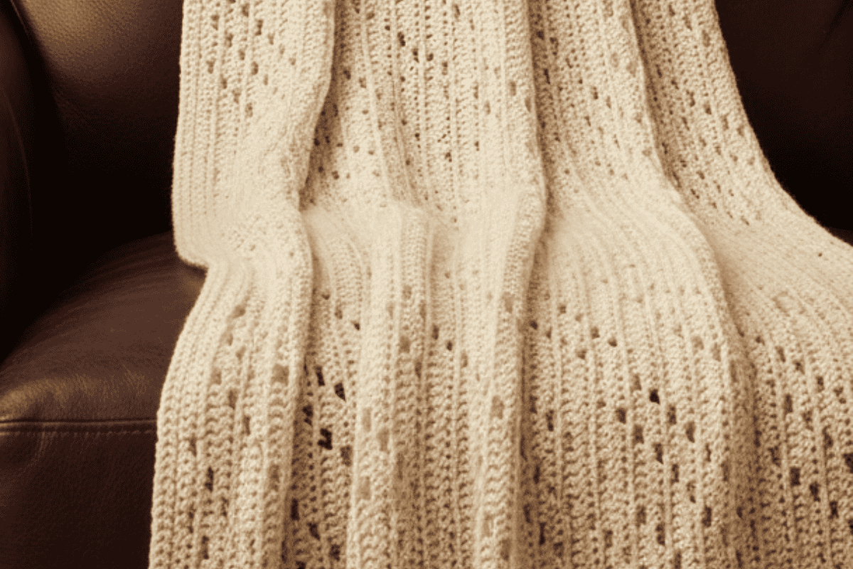 vintage lacy crochet afghan blanket pattern