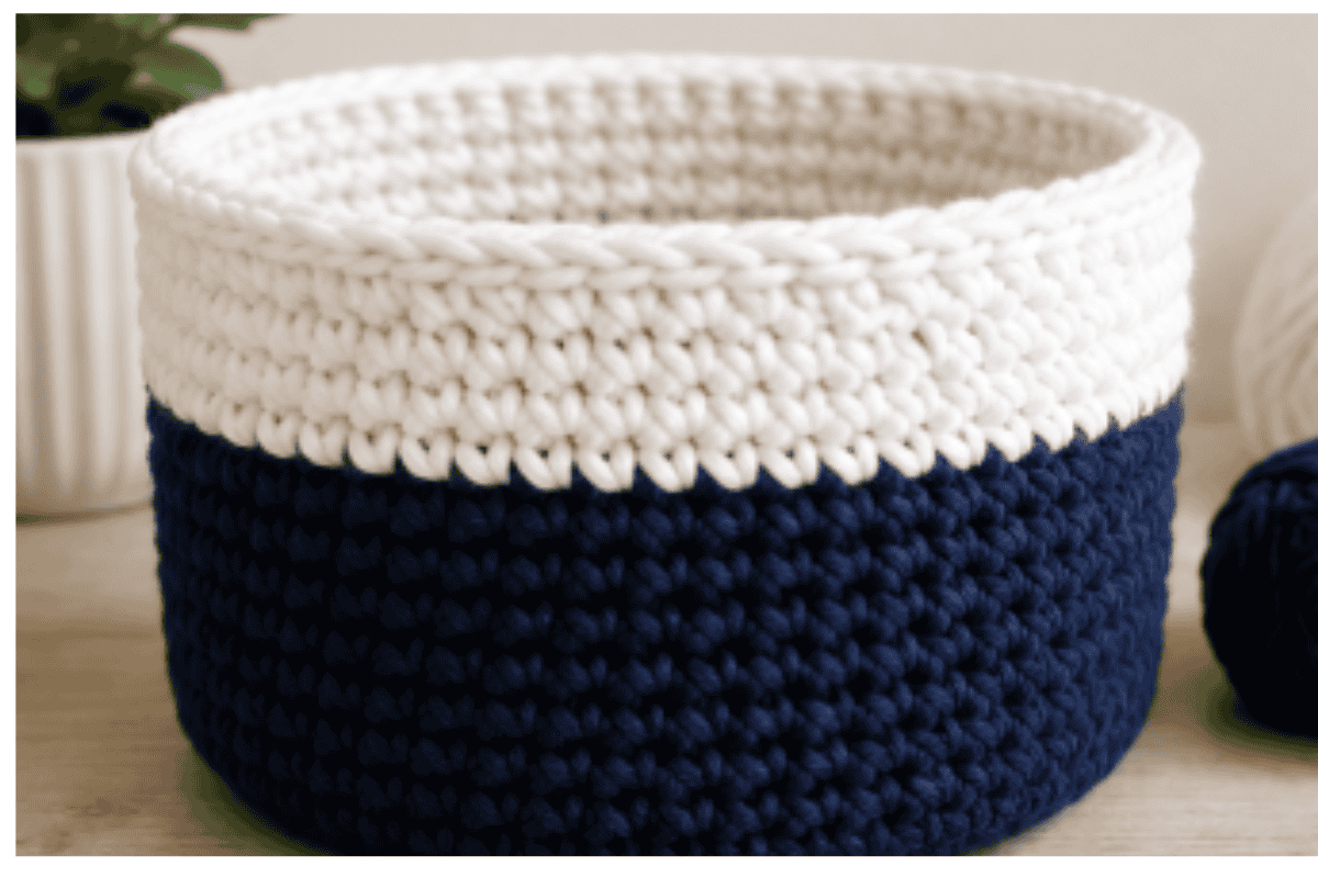 easy crochet basket