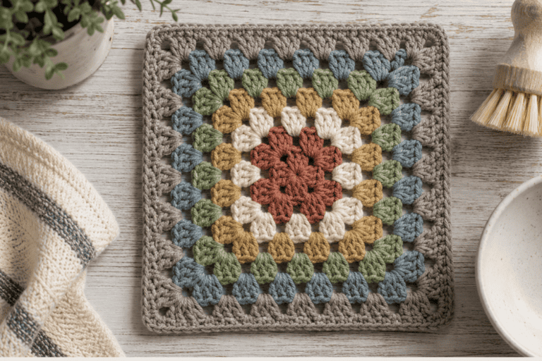 Rustic Farmhouse Dishcloth